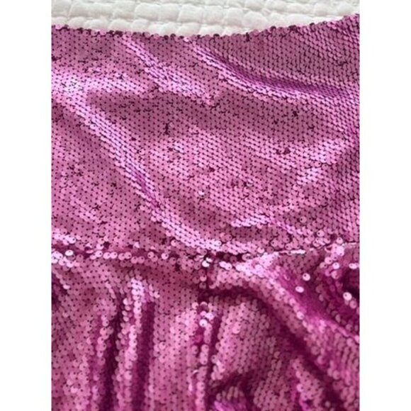 Hemline Hausen Pink Sequin Mini Skirt Flared Womens S NWT Festival Boho Outfit - Picture 15 of 15